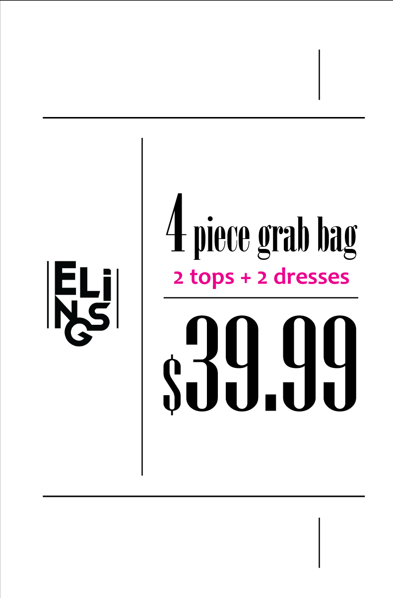 4 Piece Grab Bag | 2 Dresses & 2 Tops | Elings