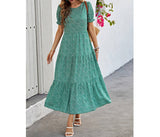 Animal Print Color Block Ruched Fit Dress | Dress - Women's | Dress, F, maxi dress, new arrival | Elings