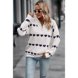 Heartbeat Zip Knit Pullover | Sweatshirt - Women's | best sellers, SWEATER, Sweaters | Elings