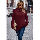 Cozy Cross Sleeve Roll Neck Sweater | Sweatshirt - Women's | best sellers, SWEATER, Sweatshirt | Elings