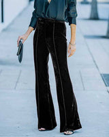 High Waisted Velvet Flare Pants | Pants - Women's | 2023, New Arrivals, pant | Elings