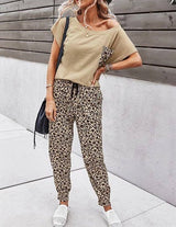 Solid Leopard Top And Pants Set | Top & Pant Set (NOT Loungewear) - Women's | Loungewear | Elings