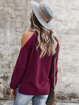 Chic Shoulder Cutout Sweater