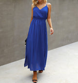 Elegant V-Neck Ruffle Maxi Dress | Dress - Women's | Dress, maxi dress | Elings