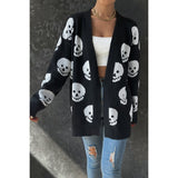 Halloween Print Knit Cardigan | Cardigan - Women's | 2023, cardigan, fall and winter, Just arrived | Elings
